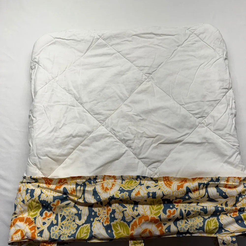 Pottery Barn Maggie Floral Euro Sham Pair Blue Orange Cottage‎ Grandmillennial